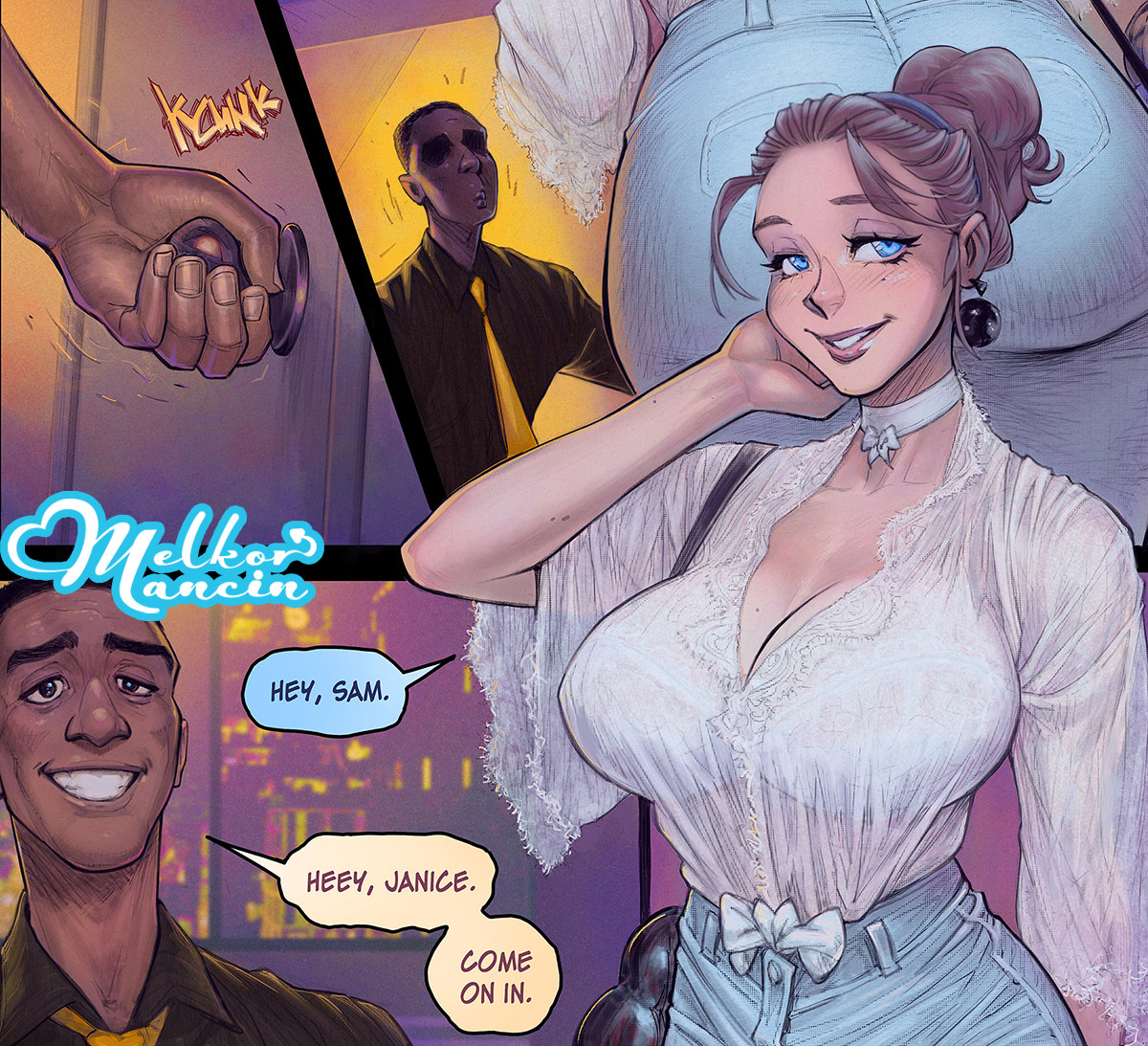 Make yourself confortable, want some wine?