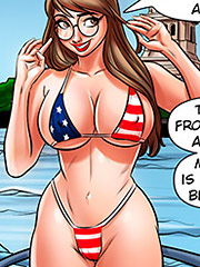 Pietra strips down to a bikini to take photos - Nerd Stallion, Freedom bitching by welcomix (tufos)