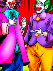 Chewing gum helps alleviate my sex addiction a little - Nymphomaniac Nerd, The clowns Boner and Dick by welcomix (tufos)