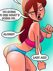 Fuck your whore's asshole - The naughty home: Spying behind the door by welcomix (tufos)