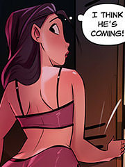 The girl hid in the closet, just to see if his dick was big too - This is a Madhouse, Double dose by welcomix (tufos)