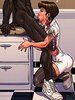 Nurse sloppy by The Pit by john persons interracial and taboo art