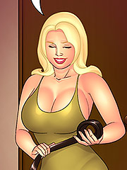 Jonas won't miss this opportunity to do whatever he wants with his sexy aunt - Aunt, Cousins and co., Tying up aunt in bed by welcomix (tufos)