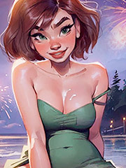 New Year's celebration on the beach was bound to be unforgettable - Jerk Off on My Day Off, Happy nymphet year by welcomix (tufos)