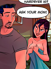 In addition to spying on our fucking, she walked around the house like a whore - This is a Madhouse, The daughter of my milf by welcomix (tufos)