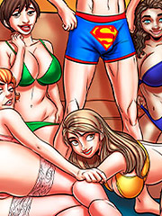 I'll take care but I'm only feeling three cock on me - Nerd Stallion, Super orgy in the building by welcomix (tufos)